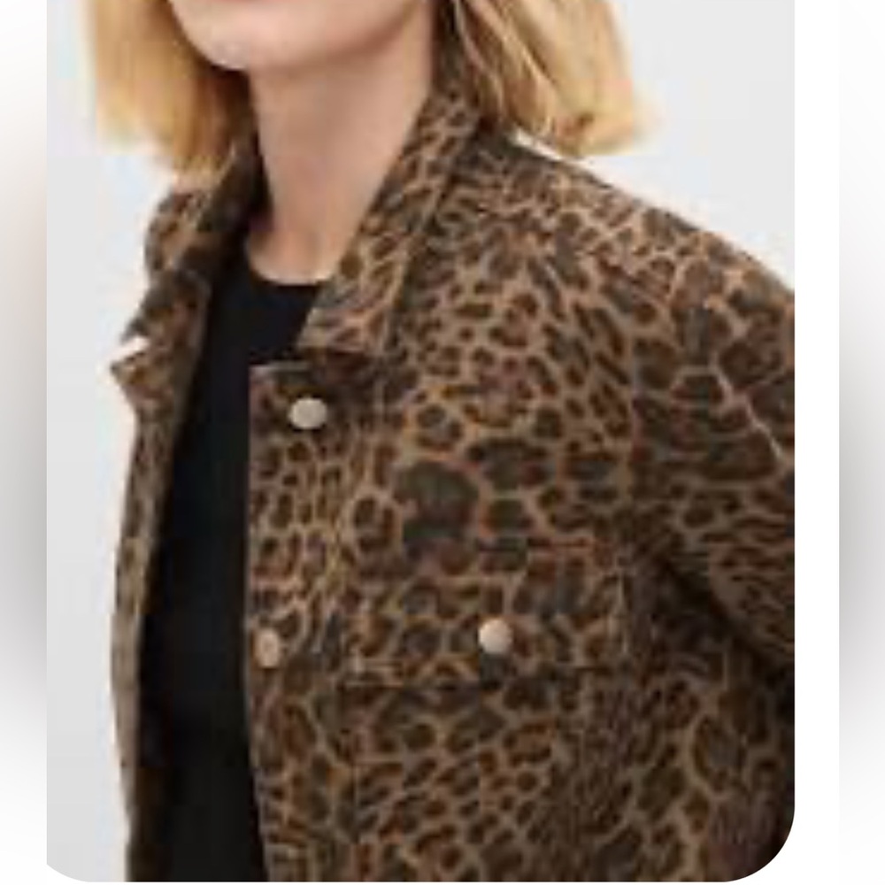 GAP Tan Leopard Print Jacket